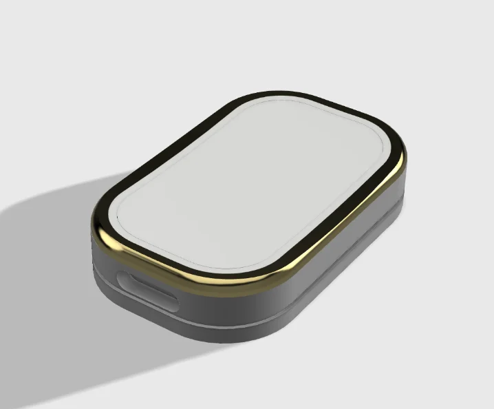 Roam with a gold metal bezel