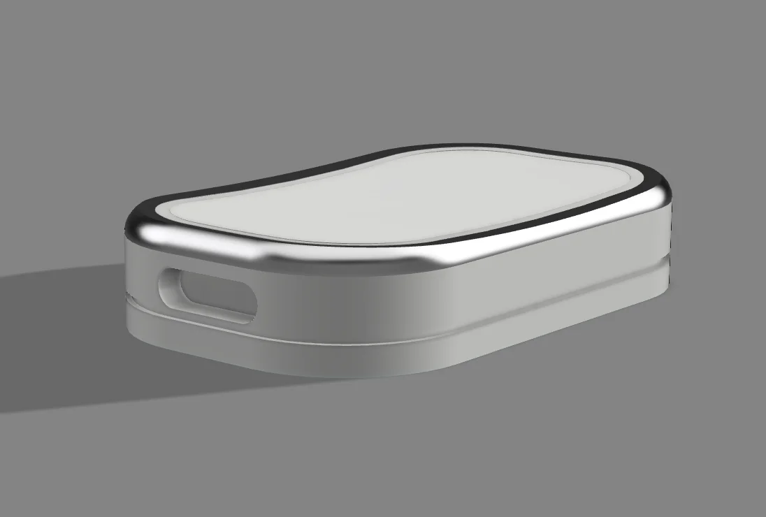 Roam pendant render, front and back